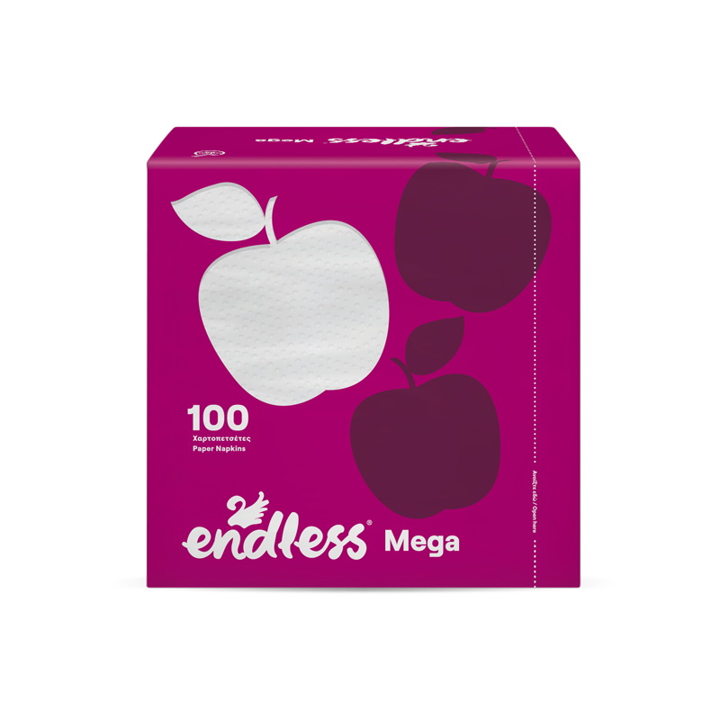 Χαρτοπετσέτες Λευκές Mega Endless (188g-100 φύλλα)