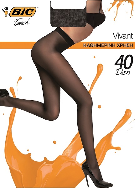 Καλσόν Vivant 40D XL Μαύρο Bic