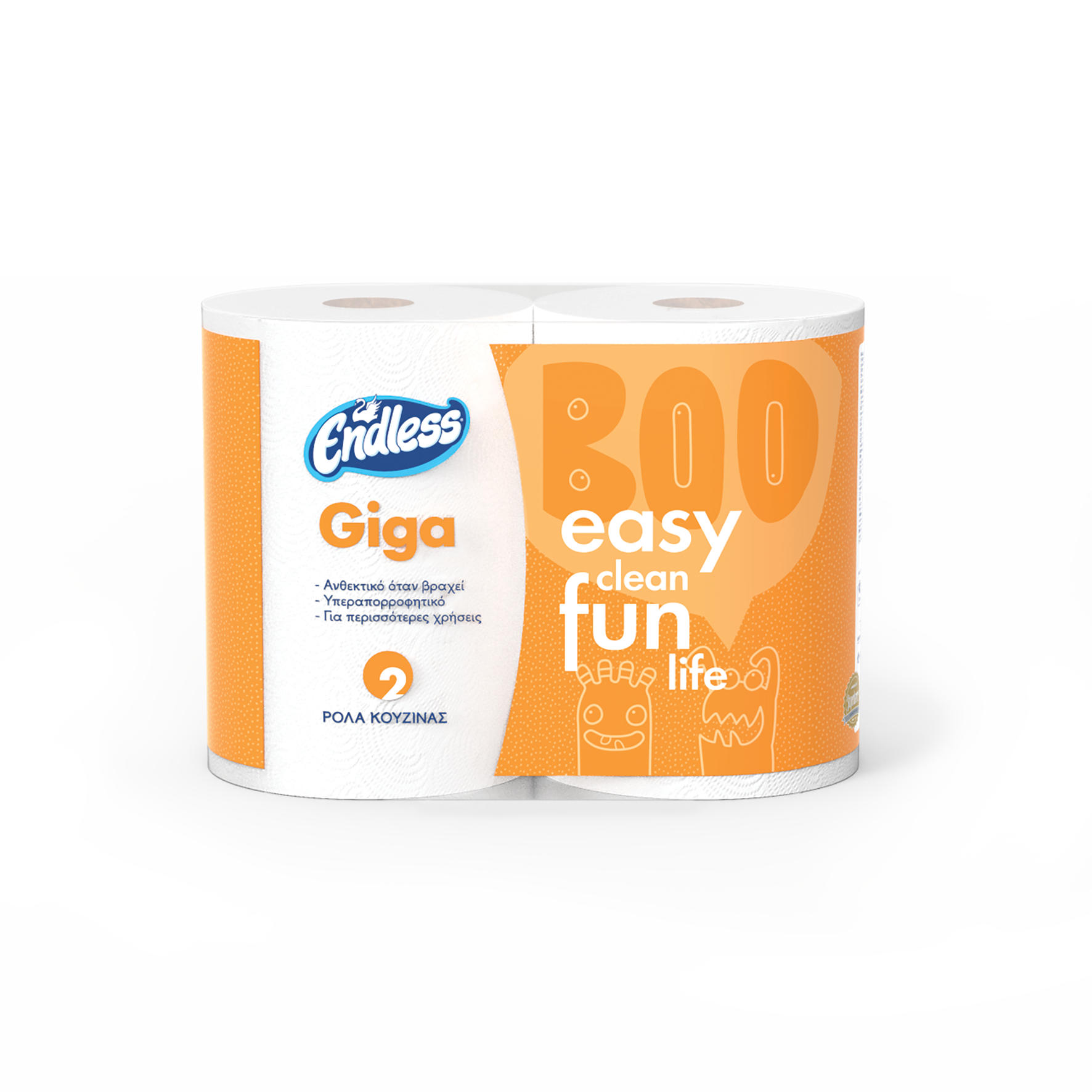 Ρολό Κουζίνας 2φύλλο Giga Pack Endless (2 ρολά*265g)