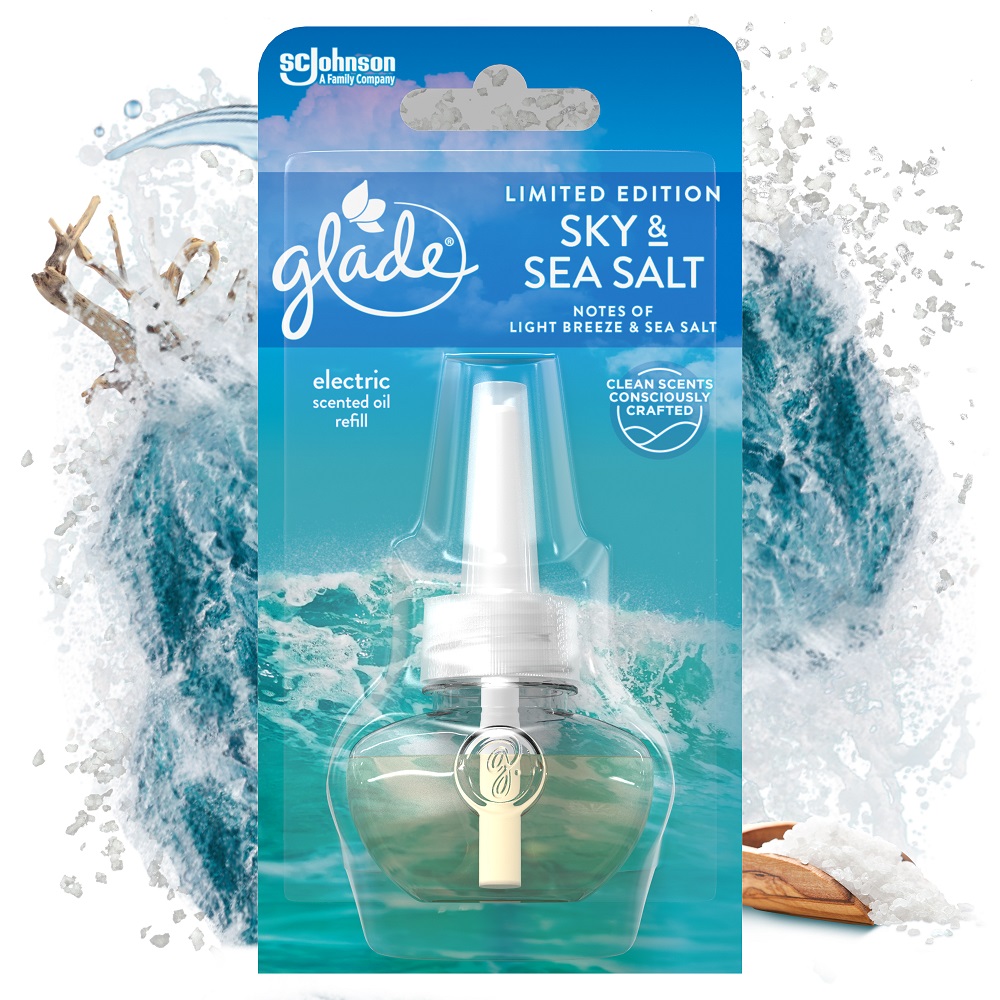 Ανταλλακτικό Ηλεκτρικού Αρωματικού Sky & Sea Salt Scented Oil Glade (20ml)