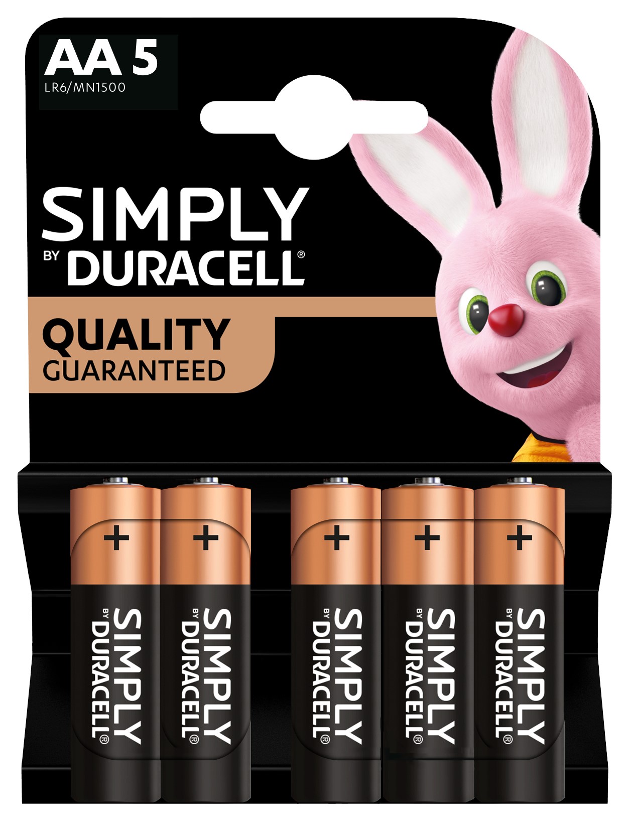 Duracell Μπαταρίες Αλκαλικές Simply AA 5τεμ. Duracell