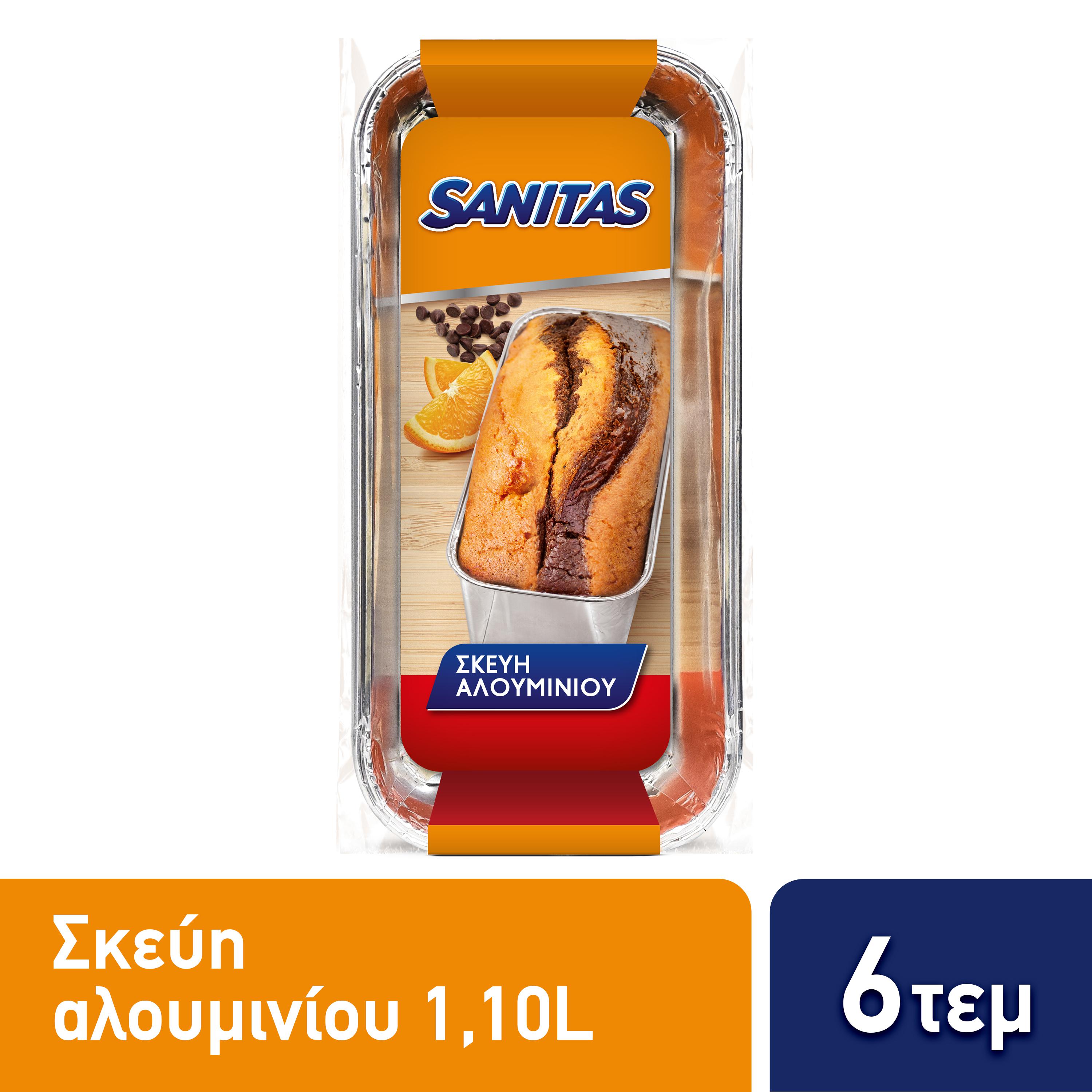 Σκεύος Αλουμινίου για Κέικ Sanitas (6 τεμ)