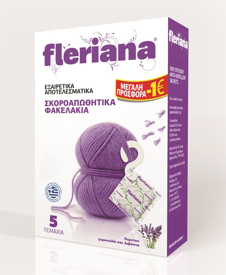 Φυσικό Σκοροαπωθητικό Fleriana (5τεμ) -1€