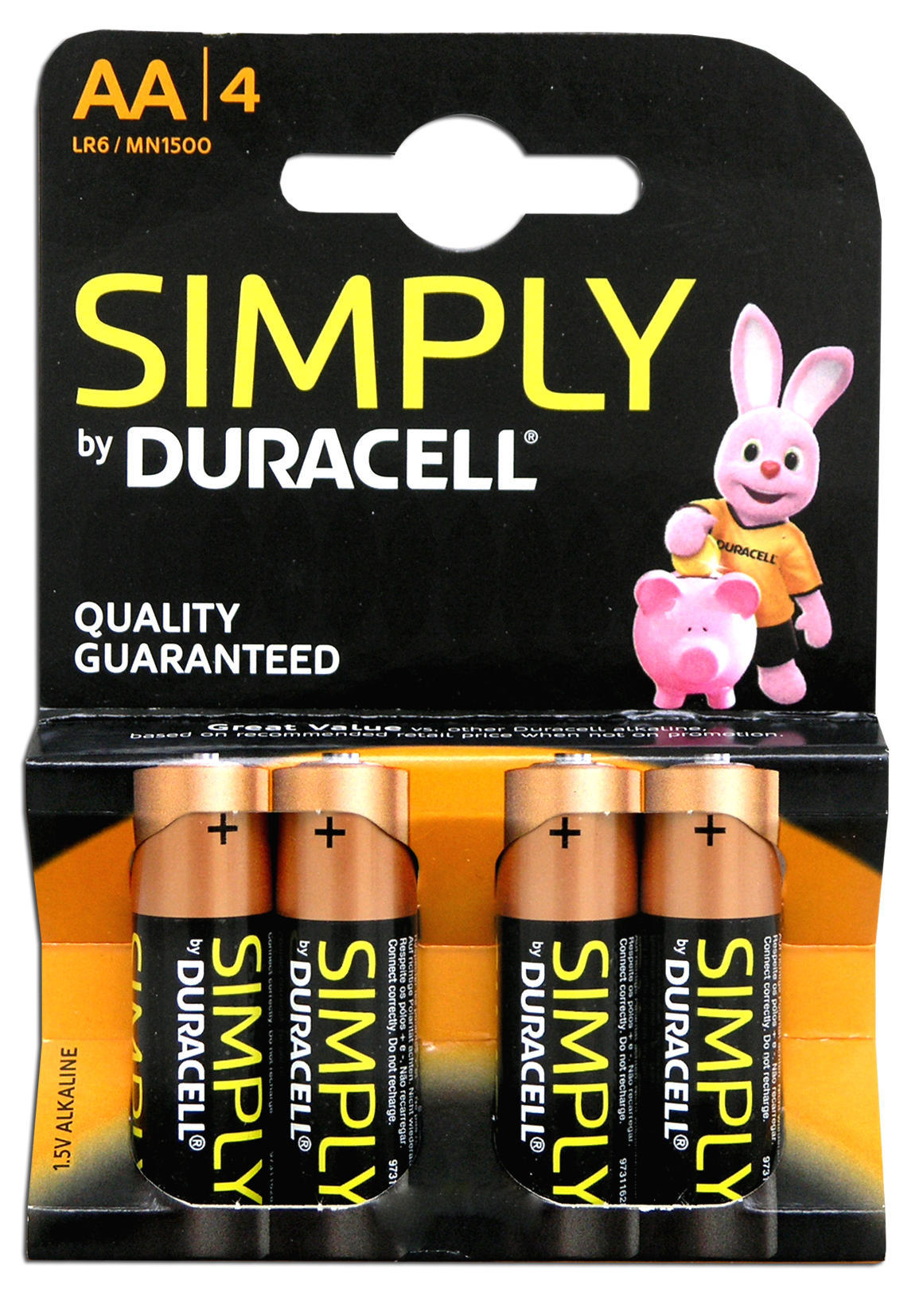 Μπαταρίες Αλκαλικές Simply AA 4τεμ. Duracell