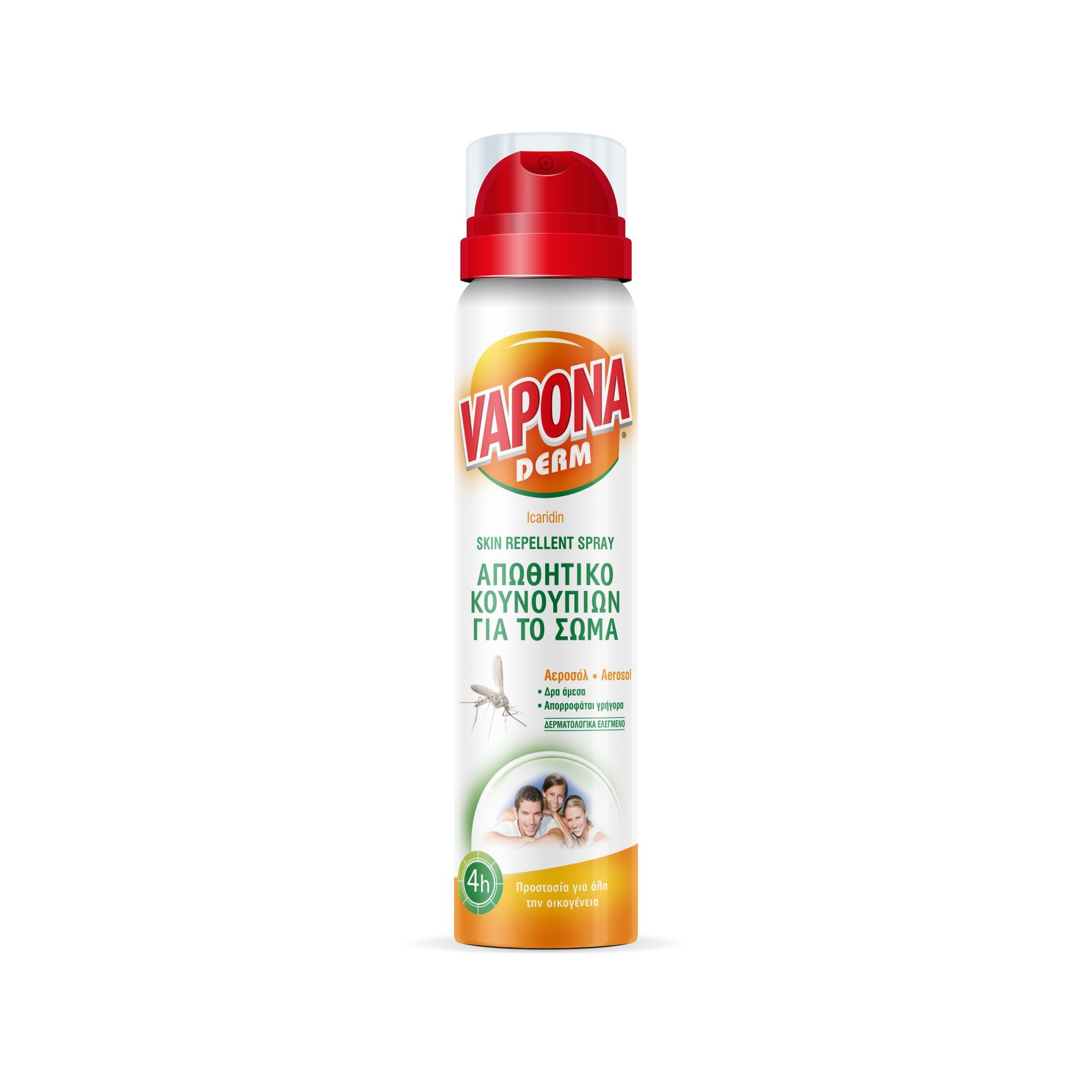 Henkel Laundry Εντομοαπωθητικό Σώματος Derm Spray Vapona (100ml)