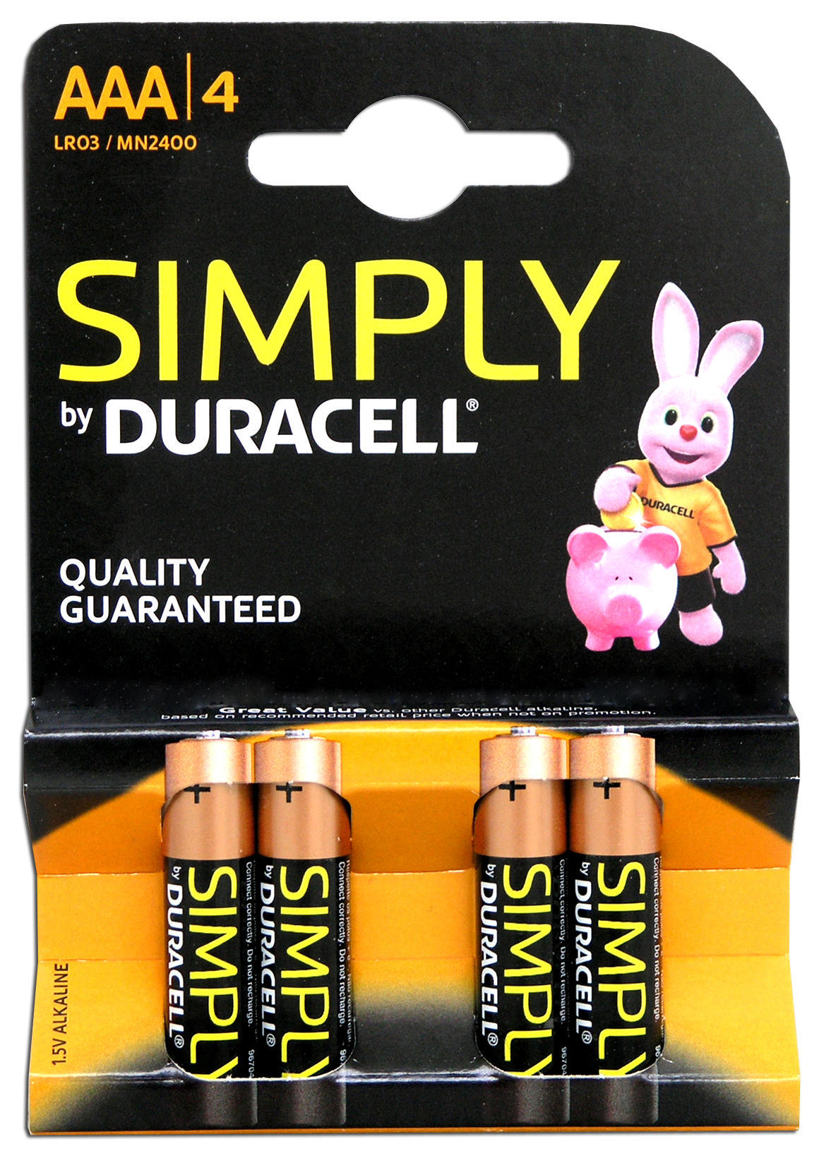 Μπαταρίες Αλκαλικές Simply AAΑ 4τεμ. Duracell