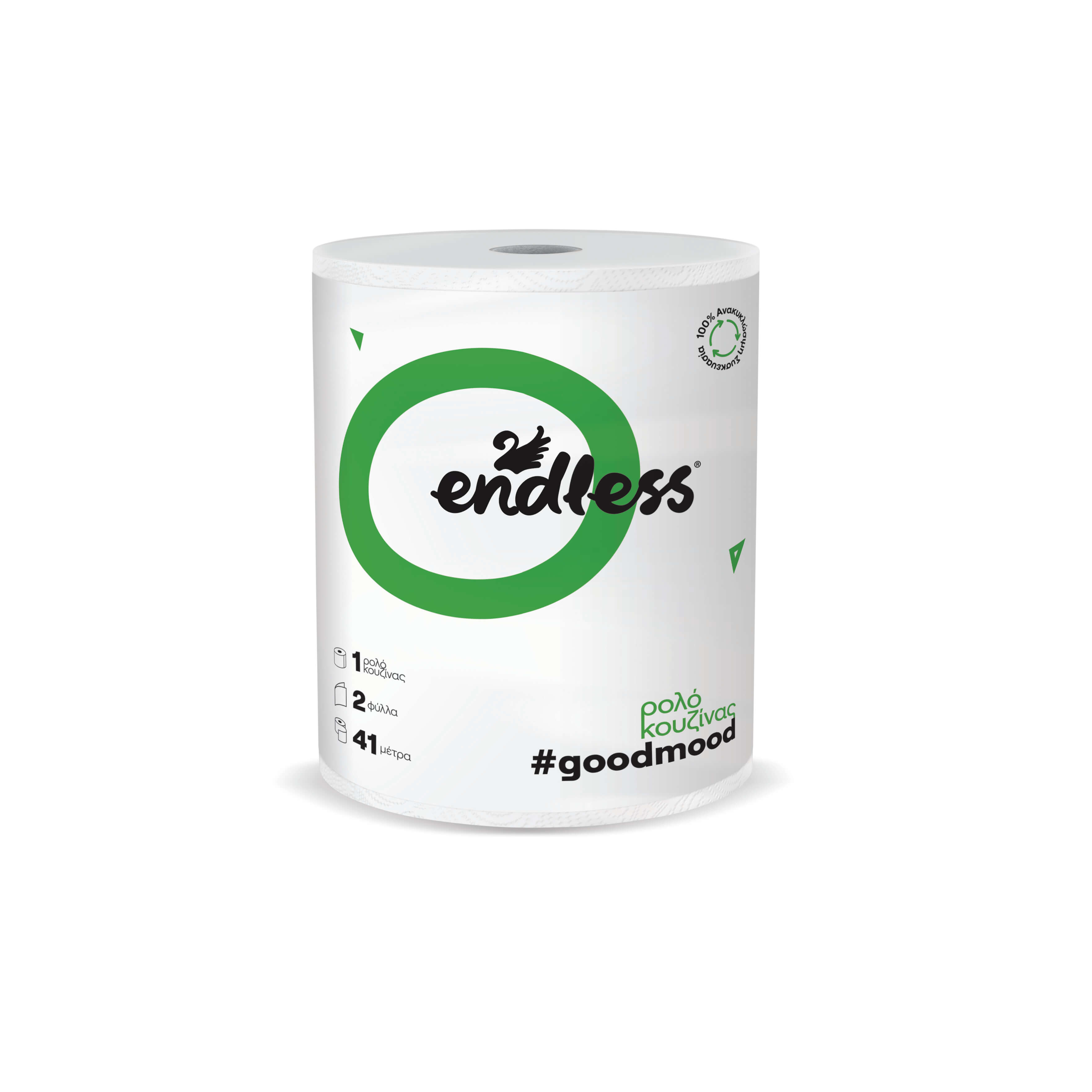 Χαρτί Κουζίνας 2φυλλο Good Mood Endless (385g)