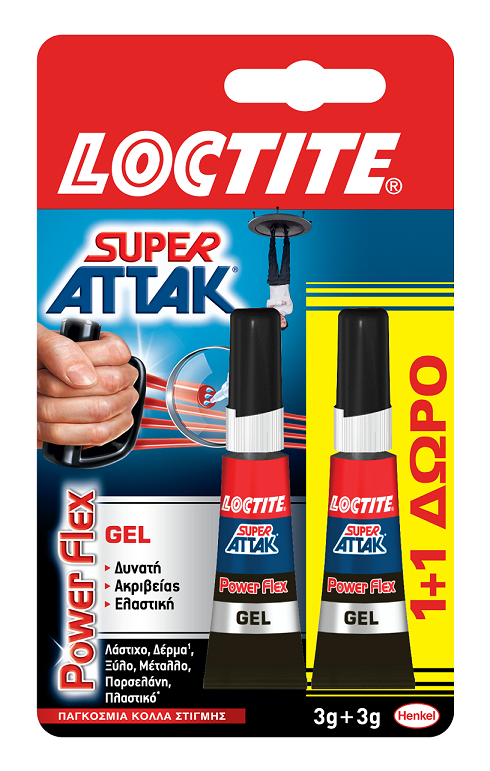 Κόλλα Στιγμής Power Flex Loctite (1+1 Δώρο)