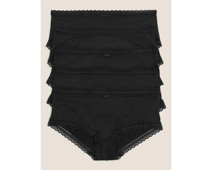Marks & Spencer Σλιπ Μαύρο με Φιογκάκι (38) Marks & Spencer (5τεμ)