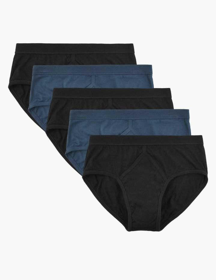Marks & Spencer Σλιπ Ναυτικό Μπλε από 100% βαμβάκι (XXL) Marks & Spencer (5τεμ)